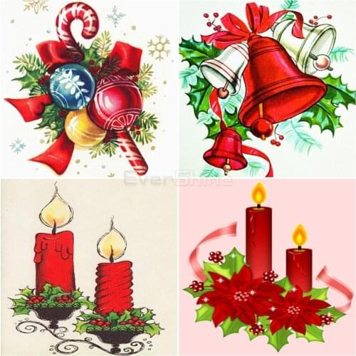 EverShine 5D Diamond Painting Full Square Cross Stitch Diamond Embroidery Bead Picture Kits Christmas Decorations For Home