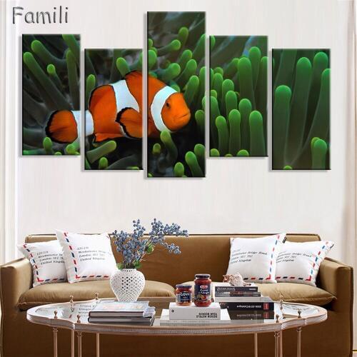 Hot Custom canvas Underwater world sea world poster home decoration cloth fabric wall poster print Silk Fabric Print,canvas art