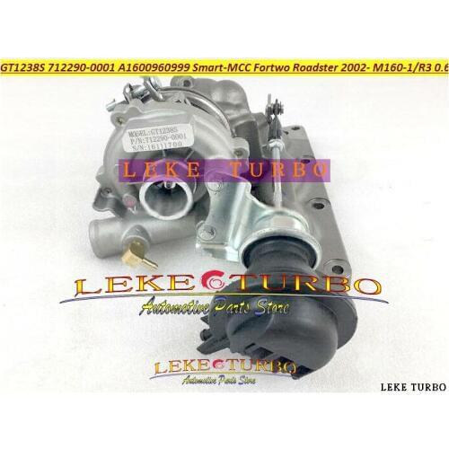 GT1238S 712290 712290-0001 1600960999 Turbo For Smart MCC Fortwo Roadster 2002-06 M160-1 M160 M160R3 3 Cyl 0.6L Gasoline 50kw