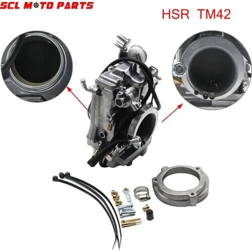 ALconstar-Racing Motorcycle Carburetor Replace For Mikuni Model Carburador HSR TM42 42mm For HARLEY FLHR FLHFB FLHRCI FLHS FLHT