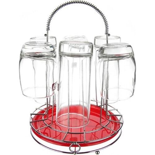 Kitchen Glass Cups Drying Stand Water Mugs Rack Draining Organizer Holder Tray Glass Cups Drying Stand Water Mugs Rack Draining
