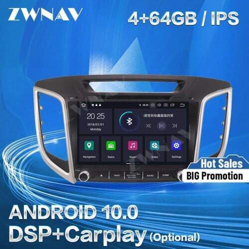 Carplay For Hyundai CRETA IX25 2014 2015 2016 2017 2018 2019 Android Multimedia Player GPS Audio Stereo Radio Recorder Head Unit