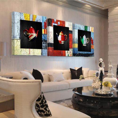 Wall Color Paint Splash Abstract Minimalism Modern Canvas Painting Art Wall Picture Print Home Decor S361