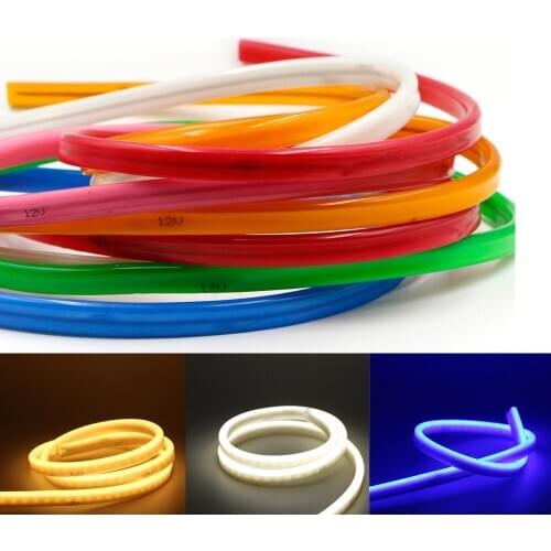 DIY Neon Light Led Lamp Soft LED Strip 12V Home Holiday Xmas Decor Coffee Bar Kids Room Night Llights Wall Decoration Neon Sign