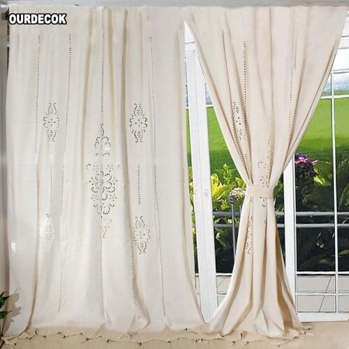 OUR DECOK Cotton Curtains For Windows