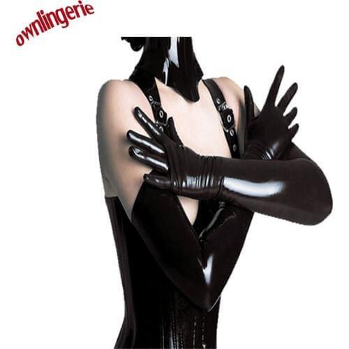 Free shipping cheap sexy fashion adult female gloves,vinyl leather party gloves