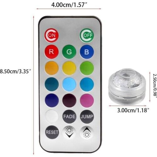 1PC RGB 13 Colors LED Light for Hookah Shisha Bar Festive Party Decoration With Remote Control Nargile Chicha Accessories Lamps