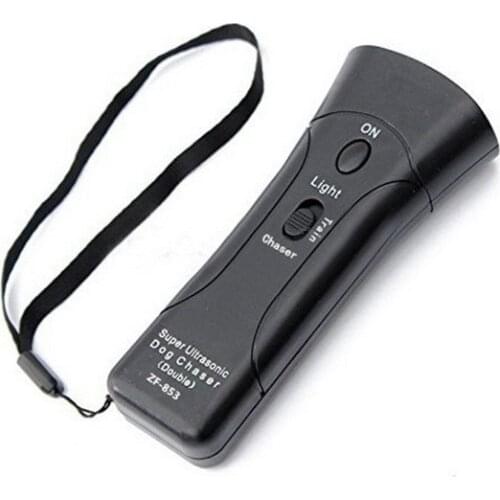20set Ultrasonic Dog Chaser Stop Aggressive Animal Attacks Repeller w/ Flashlight DHL