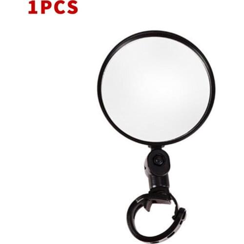 1pc Cycling Mountain Bike Rearview Mirror Adjustable Bicycle Handlebar Rearview Mirror Safety Wide-angle Convex Mirror