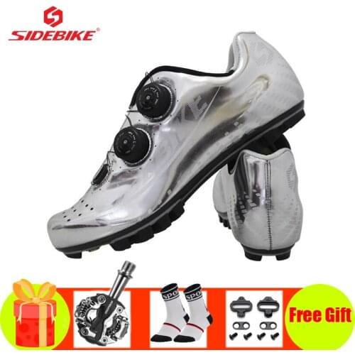 SIDEBIKE Cycling Sneaker Men Women Carbon Fiber Sole Mountain Bike Shoes Ultra-light Self-locking Pro Bicycle Racing Footwear