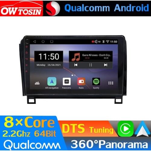 Qualcomm 8Core Android Car Media For Toyota Sequoia XK60 Tundra 2007-2021 GPS 360 Panoramic Radio CarPlay HIFI 4G LTE WiFi HDMI
