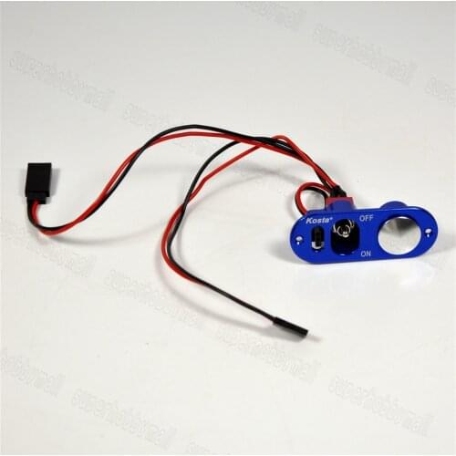 1pc Kosta Aluminum Heavy Duty Single Power Switch With Fuel Dot For RC Models