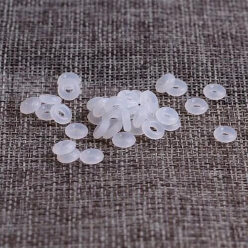 Fit Original Pan Bangle Women Milky Silicon Rubber Safety Stopper Charms for Bracelet Girl DIY Silica Gel Elastic Ring Bead Gift