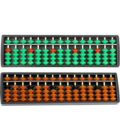 1Pc 15 Digit Student Beads Abacus Calculating Mathematics Tools Children Abacus Calculator Learning Stationery Supplies Office