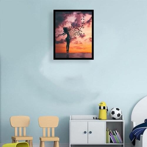 ABSF DIY Diamond Painting Female Scenery Diamond Art Embroidery Landscape Cross Stitch Full Round Drill Home Decor Gift