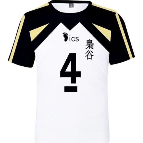 Anime Haikyuu 3D T Shirt Women Men Fukurodani Academy Akaashi Keiji Bokuto Koutarou Short Sleeve Funny Tshirt Cosplay Costume