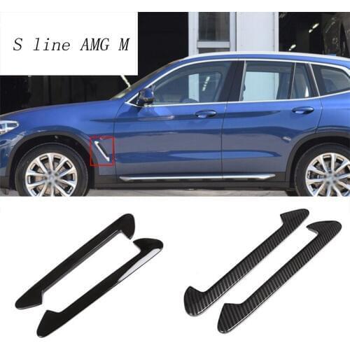 Car Styling Air Flow Fender Side Wing Intake Vent decoration Door Waist line Covers Sticker Trim For BMW x3 g01 Auto Accessories