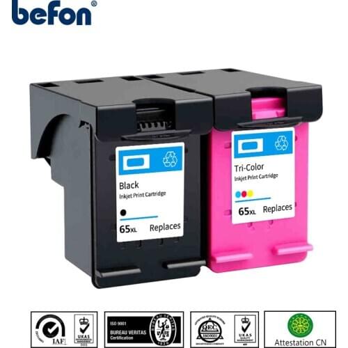 Befon 65XL Ink cartridge Compatible for hp 65 XL hp65 for hp Envy 5010 5020 5030 5032 5034 5052 5055 2622 2624 2652 2655 printer