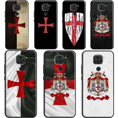 Knights Templar Coat of Arms Phone Case For Xiaomi Redmi Note 10 Pro 9S 8T Note 8 9 Pro Back Cover For Redmi 9 9A 9C 9T