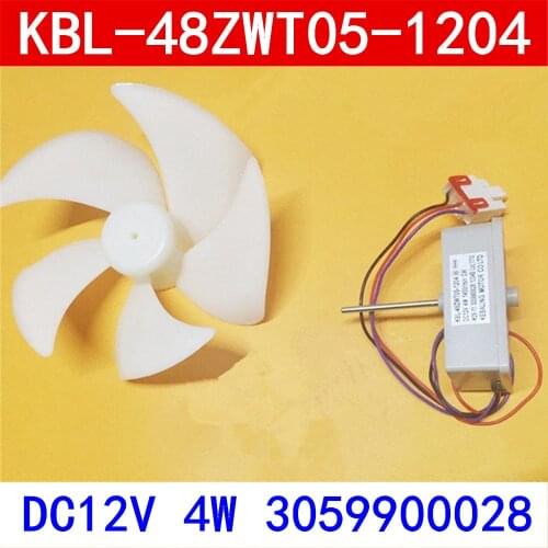 Applicable FOR TCL refrigerator fan motor KBL-48ZWT05-1204 DC12V 4W 1450r/min CW W29-11 3059900028 1204B fan motor kit parts