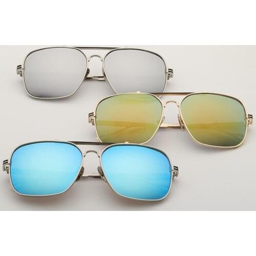 European and American all metal sunglasses new toad mirror mens Sunglasses Womens Sunglasses vintage mens accessories