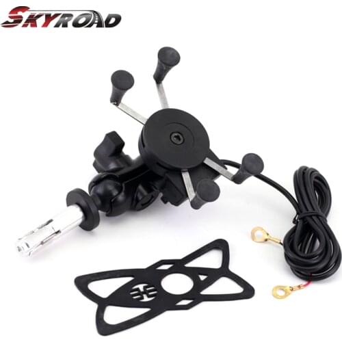 GPS Phone Bracket For SUZUKI GSX-R 600 750 1000 2009-2020 GSXR Motorcycle Accessories Mobile Navigation Holder Frame USB Charger