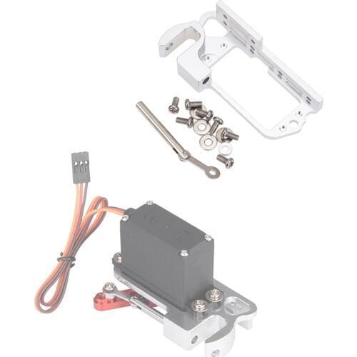 Lightweight Aluminum Throw Device Switch Servo Dispenser Drone Thrower Adapter Air Dropping System for MG995 Servo 25T Servo Arm