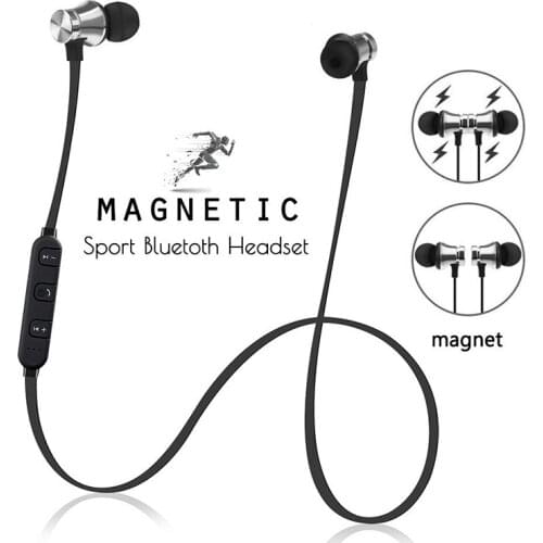 XT11 Magnet Bluetooth Earbud Magnetic Neckband Headset Sport Wireless Earphones for Running