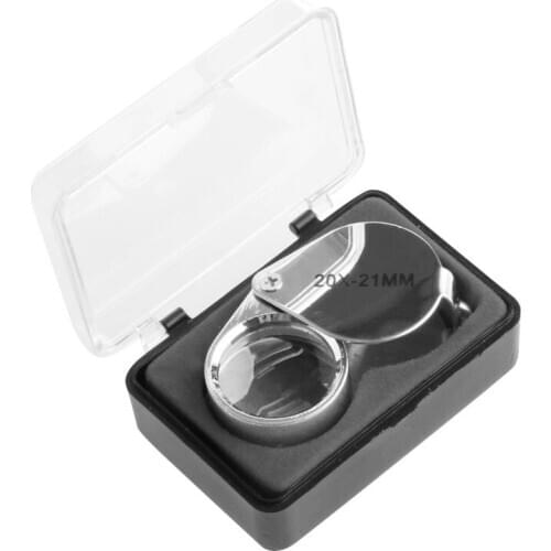 Mini 20X Glass Magnifying Magnifier Jeweler Eye Jewelry Loupe Loop Hot Drop Shipping