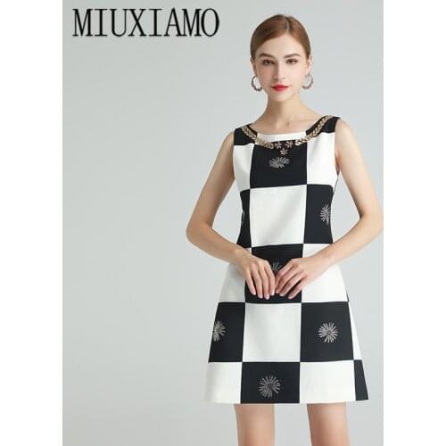 Модные платья в клетку MIUXIMAO China At AliExpress