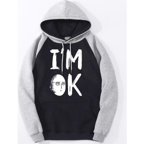 ONE PUNCH Male Hoodies Tracksuit 2021 New Brand Pullover Streetwear Costume Personality Outerwear Autumn Warm Motorcycle Clothes