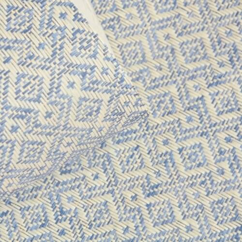 MY WIND 2020 Bohemian style Milky Blue Antique White Walls Paper Eco-friendly Paper weave Wallcoverings Wall decoration