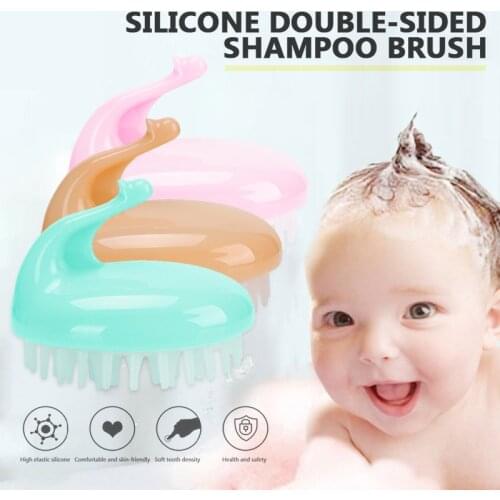 1pc Newborn Baby Summer Soft Silicone Shampoo Brush To Remove Dandruff Shower Grabber Dandruff Brush For Baby Kids Health Care