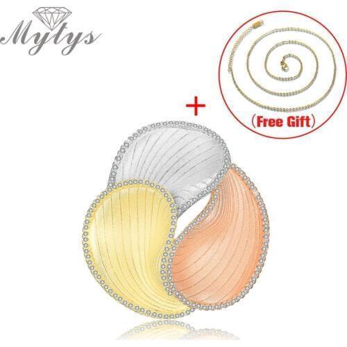 MYTYS Gold Brooches For Clothes