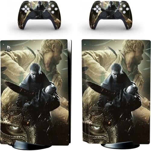 Evil Village PS5 Standard Disc Skin Sticker Decal Cover for PlayStation 5 Console and Controllers PS5 Disk Skin Vinyl