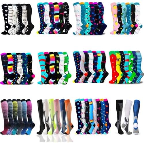Multi Pairs Compression Stockings For Men & Women Varicose Veins Nurses Dropship Athelete Soccer Crossfit Socks Compress Socks