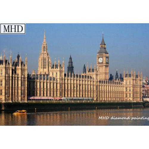 New arrival Big Ben clock full diamond painting diy 5d diamond cross stitch 100% square resin drill stick drill embroidery kit