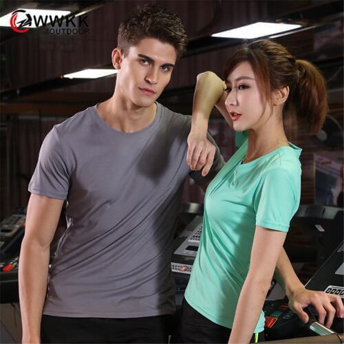 New Couples Lovers T-Shirt Outdoor men women Tee quick-drying Top sports short-sleeved Breathable Mountaineering Hiking T-Shirts