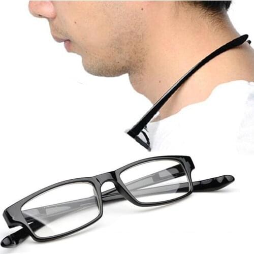 Neck Hanging Reading Glasses Men Women Magnifying Anti-fatigue Presbyopic Glasses Ultralight Eyeweaer Diopter +100 To +400
