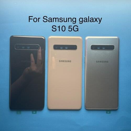 Original For Samsung Galaxy S10 5G G977 G977F 5G Version Battery Cover Back Cover S10 5G housing