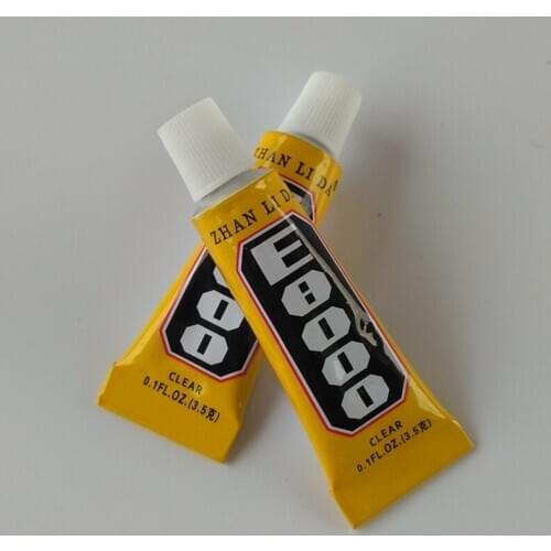New 50Pcs/lot 3ml Clear E8000 Glue Epoxy Resin For Glass Crystal Jewelry Fabric Diy Adhesive Rhinestones Free shipping