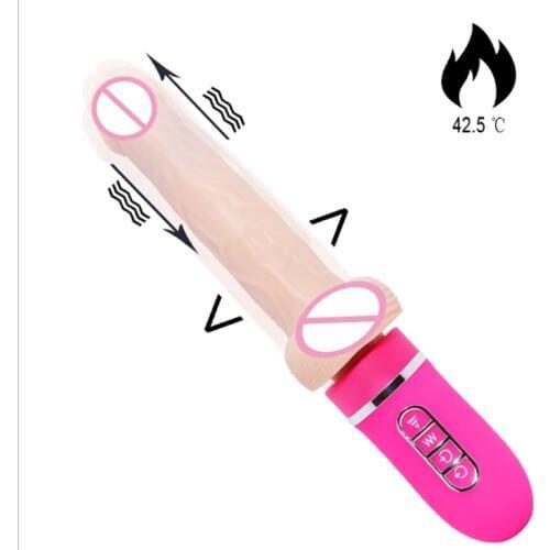 Realistic Big Telescopic Dildo For Woman Huge Inflatable Dildo Anal Plug G spot Heating Expansion Penis Vibtrator Intimate Goods