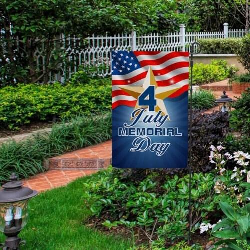 4th of Patriotic Garden Flag Sided ,American Independence Day Yard Decorations Flag for Garden Decor 12x18 inch