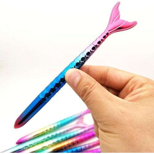 Ball Point Pen Cartoon Fish Shape Gradient Tail