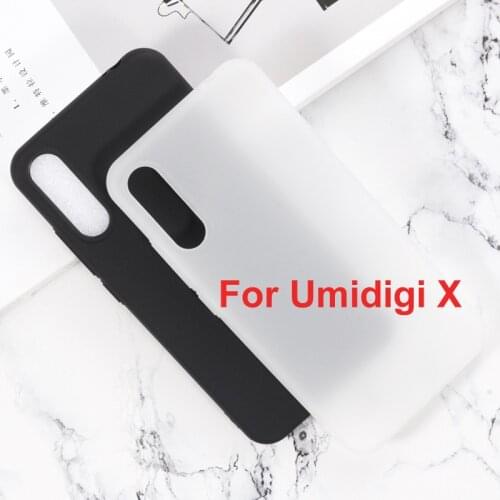 2 Colors For UMI Umidigi X Silicon Case 6.35" Soft TPU Mobile Phone Back Case Cover For UMI Umidigi X Funda Umi X Capa Cover