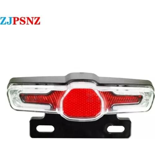 36v 48v 60v LED Bicycle Rear Light Electric Taillight eBike Brake Rear Tail Light Warning Lamp Hub Motor Kits Conversion Kit