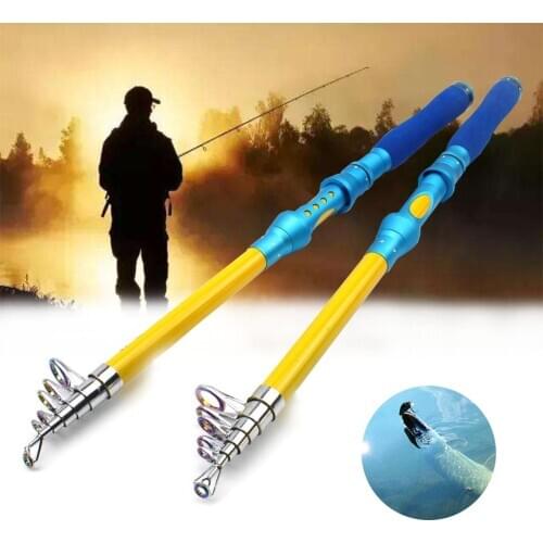 1.8-3M Telescopic Fishing Rod Ultralight Carbon Portable Travel Spinning Fishing Pole Lure Rod Fishing Tackle zhao-1