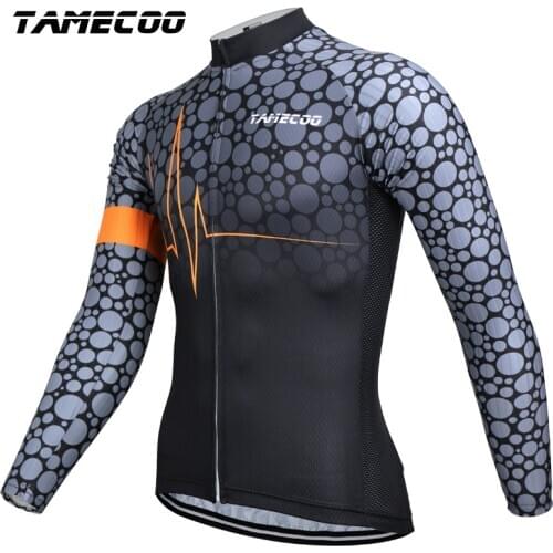 Tamecoo Spring Cycling Jerseys Long Sleeve Cycling Clothing Maillot Ropa Ciclismo 100% Polyester Racing Clothes Bicycle Jerseys