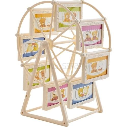 Creative 4 inch 5 inch Plastic Ferris wheel Model Frame Home Decoration Accessories Modern Photo Show Wedding Room Decorative