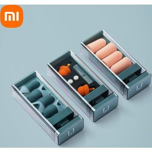 Xiaomi Youpin Jordan&Judy Soundproof Earplugs For Sleep Noise Reduction Light Soft Silicone Sleeping foam Travel Sleep Earplugs